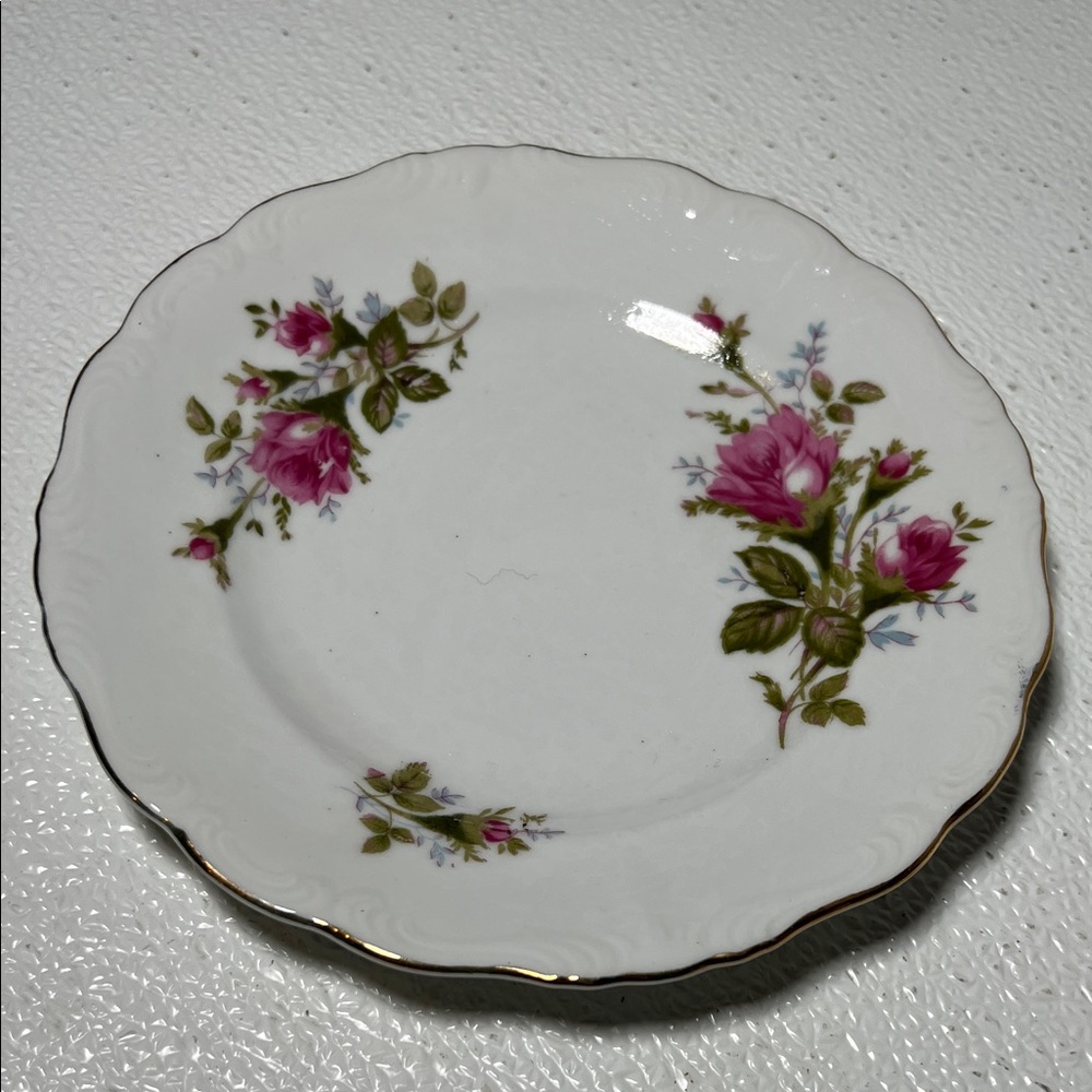 Vintage ROYAL ROSE Fine China Made in Japan 7 1/2” Plate PRISTINE